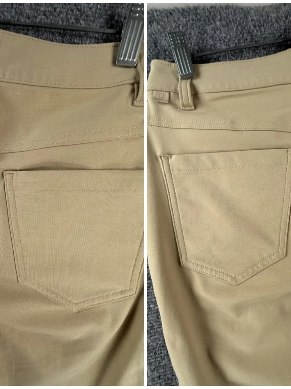 Lululemon Beige Stretch Pants Men Performance Size 28 Pockets Casual ACTL 29X30
